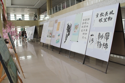 北京化工大学北方学院庆祝中国共产党九十周年师生书画展隆重开幕4