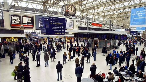2012英国BBC:伦敦滑铁卢火车站全英最繁忙1