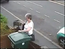 2012英国:猫丢垃圾桶 英国妇女被罚款1
