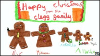 英媒2012:英国政客圣诞贺卡主打家庭牌2