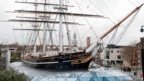 英媒2012:图辑：卡蒂萨克号古帆船火后重生1