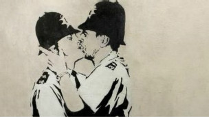 英媒:班克西街头艺术作品将在伦敦被拍卖[1]1