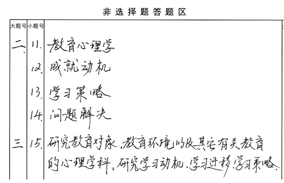 2016年4月江苏省自考网上评卷考生注意事项3